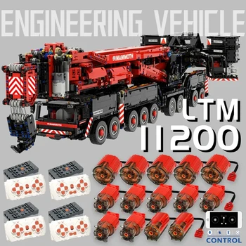 2024 Нов LTM11200 14 Двигатели Голям Кран Liebherr Градивни елементи с фини частици, версия литиева батерия на радиоуправлении, Инженеринг, определени