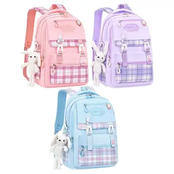 Японски Естетически раница за момичета, Сладки училищни чанти за ученици-тийнейджъри, джобове за момичета, Женски раница за лаптоп Раница за момичета