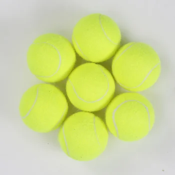 1 бр. топки за тенис за тренировки с висок отскок, еластичността на открито, здрави топки за тенис 64 мм