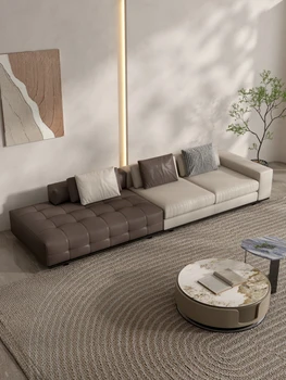 Текстилен разтегателен прости на съвременния размер за всекидневна, текстилен диван с технологията Nordic latex 2023, нова комбинация