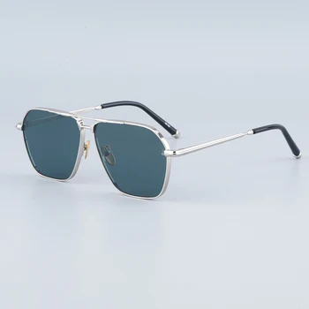 Слънчеви очила-стил Пилот ЗВЕЗДНА Polygon, Дамски Слънчеви очила с двойно Мост От сплав, Модерни Очила С Градиентными лещи, Слънчеви Очила За Мъже, Голяма дограма