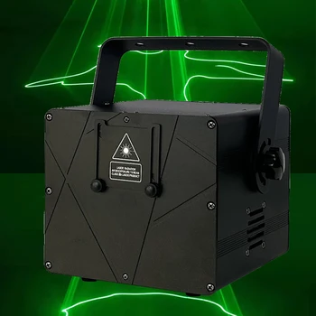 3 W 5 W Зелен Лазерен лъч ILDA 3D Анимационен Живописна скенер Лъч на Прожектор Сватба парти Професионално Оборудване Клубен диджей Диско Светлини