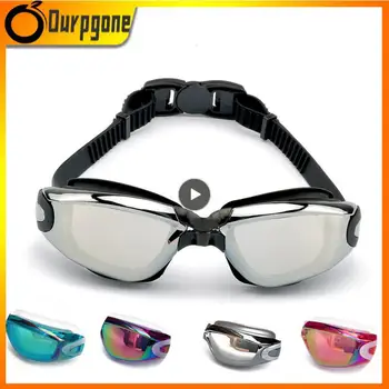 Очила за плуване за възрастни HD, непромокаема, фарове за мъгла, Очила за плуване в големи рамки, Аксесоари за гмуркане, защита от ултравиолетови лъчи, Открит и Закрит басейн