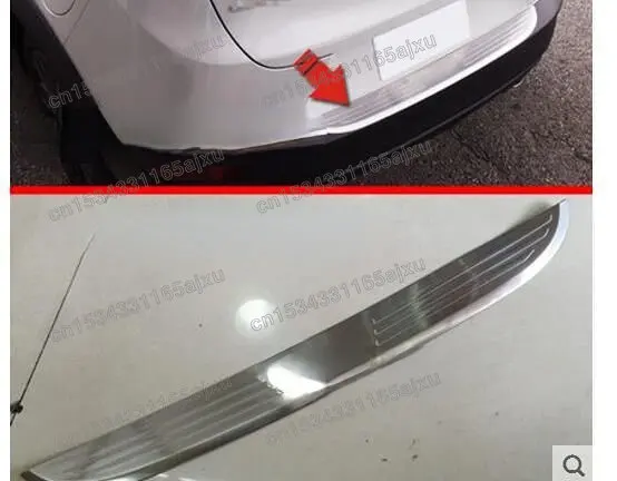 Автомобилен стайлинг, защита от scuffs на прага на багажника, аксесоари за Mazda CX-3 CX3 2016 2017 2018 Отвън на Задната броня от неръждаема стомана
