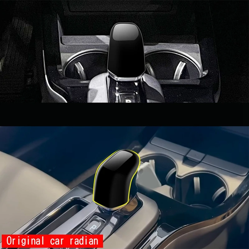 Автомобилна Блестящата Черна Тампон върху дръжката на скоростния За Toyota Prius 60 Серия 2020-2023 Аксесоари за интериора