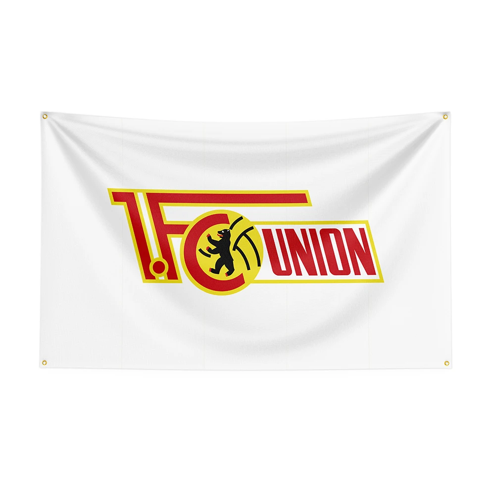 Берлин флаг 3x5 ФК Unlon, спортен банер от полиестер с шарени Raclng за декор 11