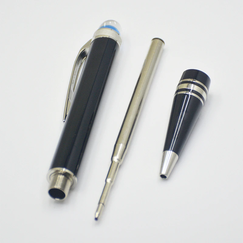 висококачествена черна химикалка писалка MB/писалка със синя звезда, офис консумативи, луксозни химикалки за писане