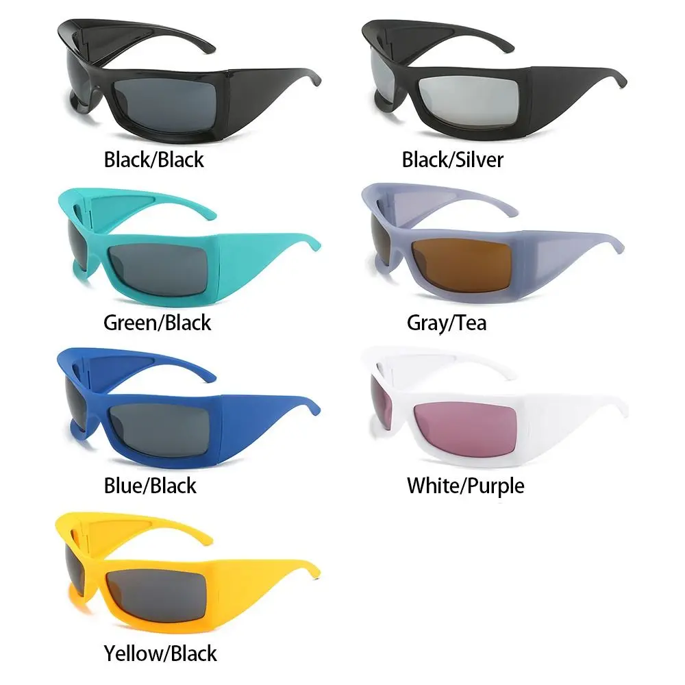 Външни слънчеви очила в стил пънк UV 400 2000-ТЕ години, Колоездене, Слънчеви очила, Спортни Слънчеви очила, Уголемени Слънчеви очила Y2k