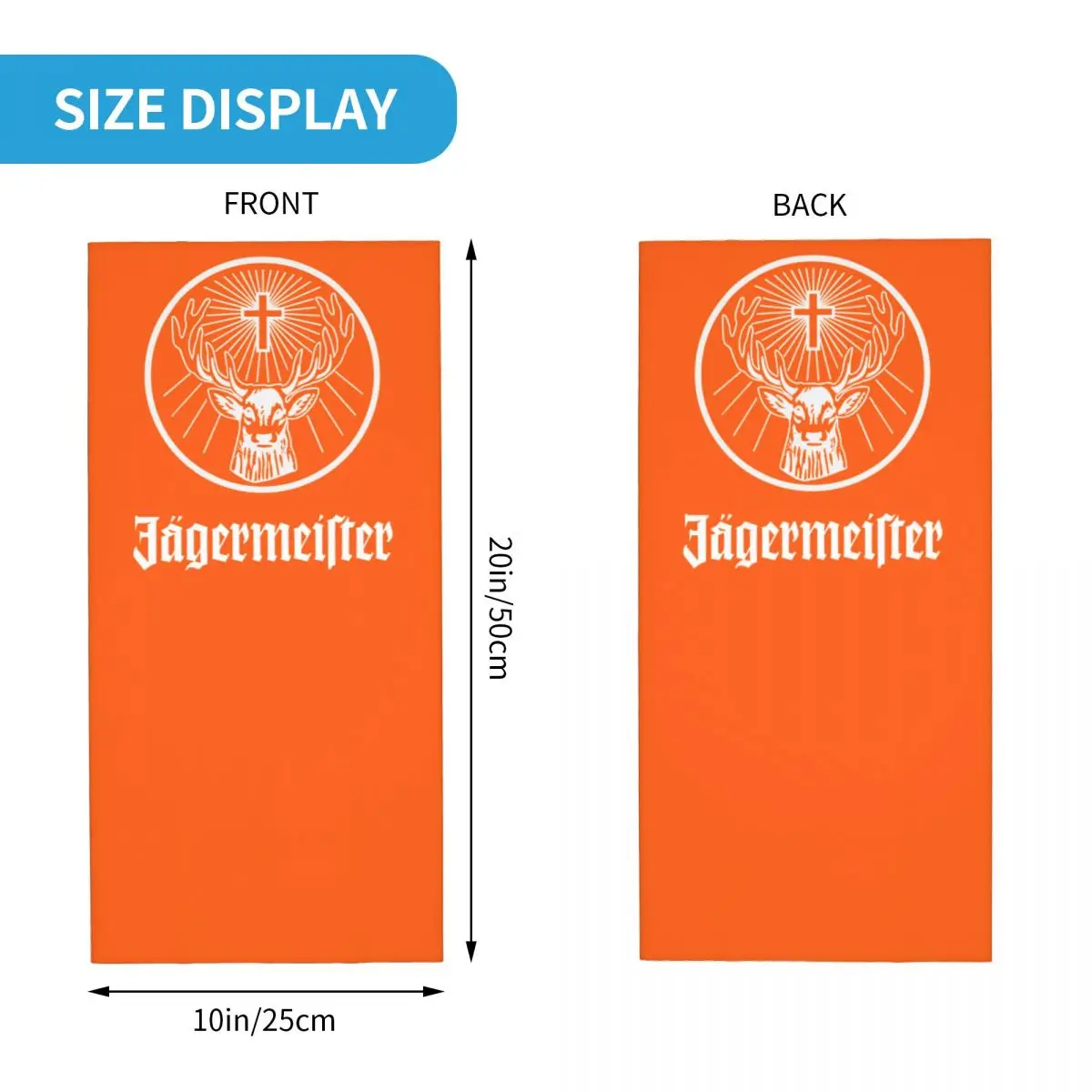 Гети с логото на Jagermeister за жени и мъже, зимни кърпа с защита от uv, шал за туризъм