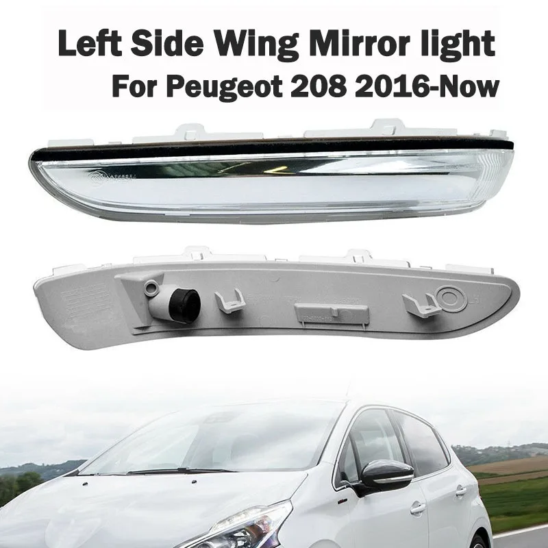 Делото указател на завоя на Кутията индикаторна лампа огледала за обратно виждане, Подходящи за Peugeot 208 301 Citroen C3
