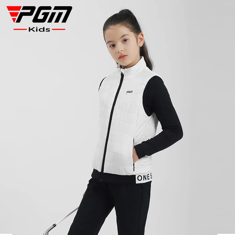 Детска жилетка за голф PGM, модерно спортно палто за момичета