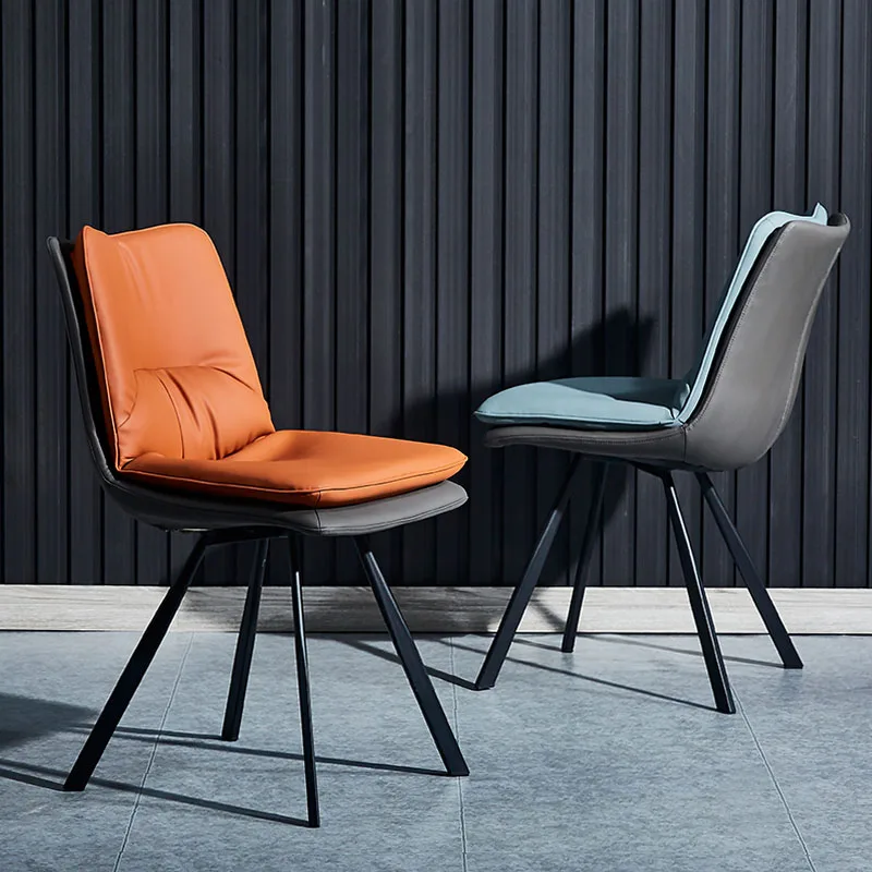 Дизайн на кухня Луксозен стол за хранене от плат с подове и семпъл дизайн обедната стола С акцент върху облегалката на sillas para comedor furniture HY