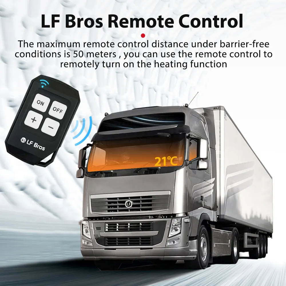 Дизелов воздухонагреватель LF Bros 24V Ръчната нагревател 5 kw Автомобилен нагревател С LCD ключа за дистанционно управление за камион, мотокар, склад