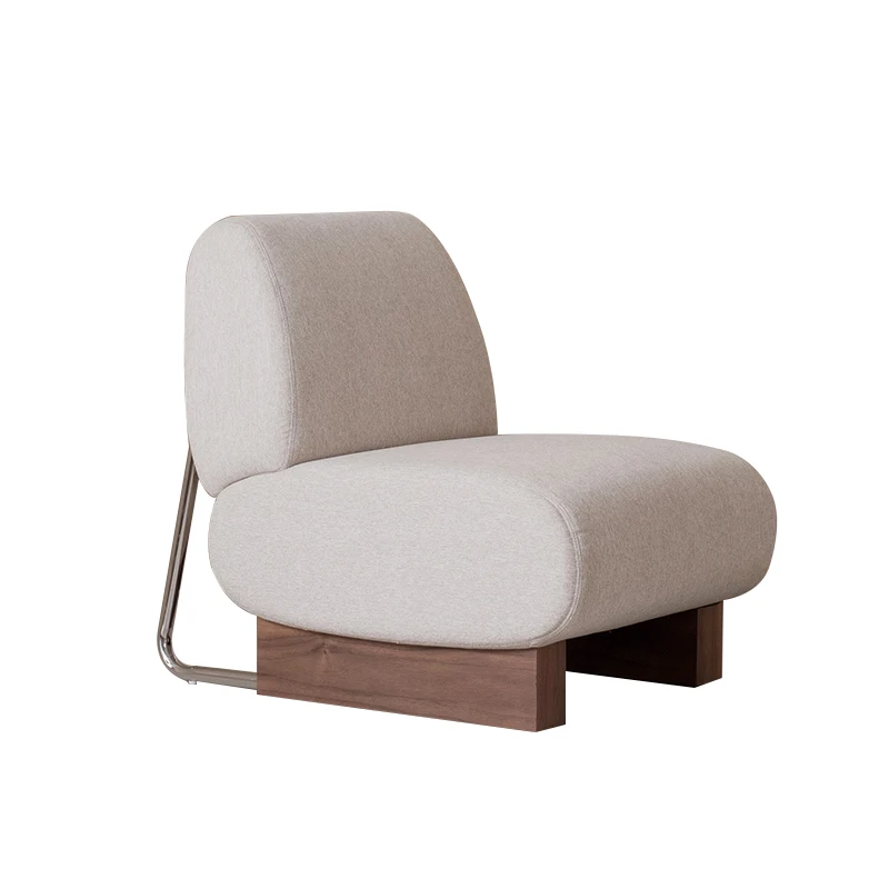 Единична разтегателен Мъри, винтажное стол за дневна, кресло, произведено от овче руно, дизайнерско кресло за отдих, ядки винтажное фотьойл-разтегателен