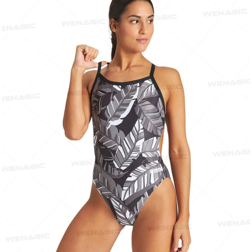 Жена едно Парче бански костюм за състезания, тренировъчен бански костюм, спортен бански костюм, Спортен бански костюм, плажно едно парче бански