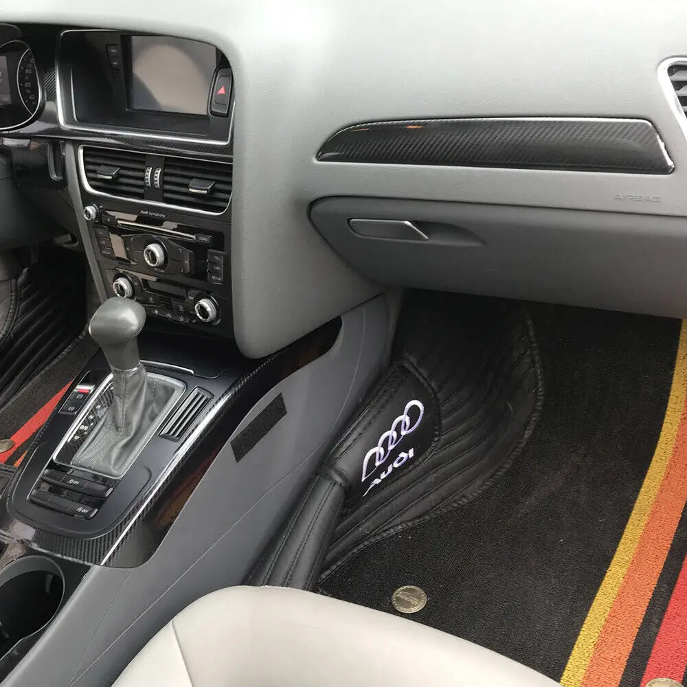За Audi A4 B8 2009-2016 4 врати 5D модел от въглеродни влакна, вътрешна украса, етикети 