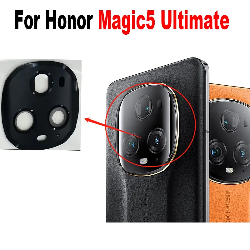 За Huawei Honor Magic5 Ultimate Задната камера Обектив на Задната със стъклен капак Подмяна на горния стъкло с лепило стикер