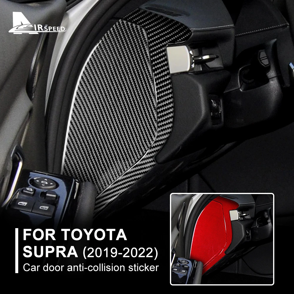 За Toyota Supra GR A90 A91 MK5 2019 2020 2021 2022 Етикети На Вратата на Автомобила От Този Въглеродни Влакна, Които Сблъсък, Аксесоари за интериора