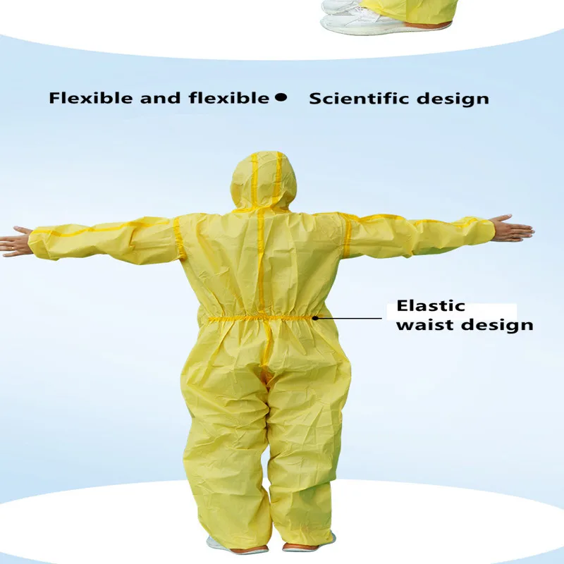 Защитно облекло за цялото тяло, устойчив на киселини и алкални съпротива, химични експерименти с опасни химични вещества
