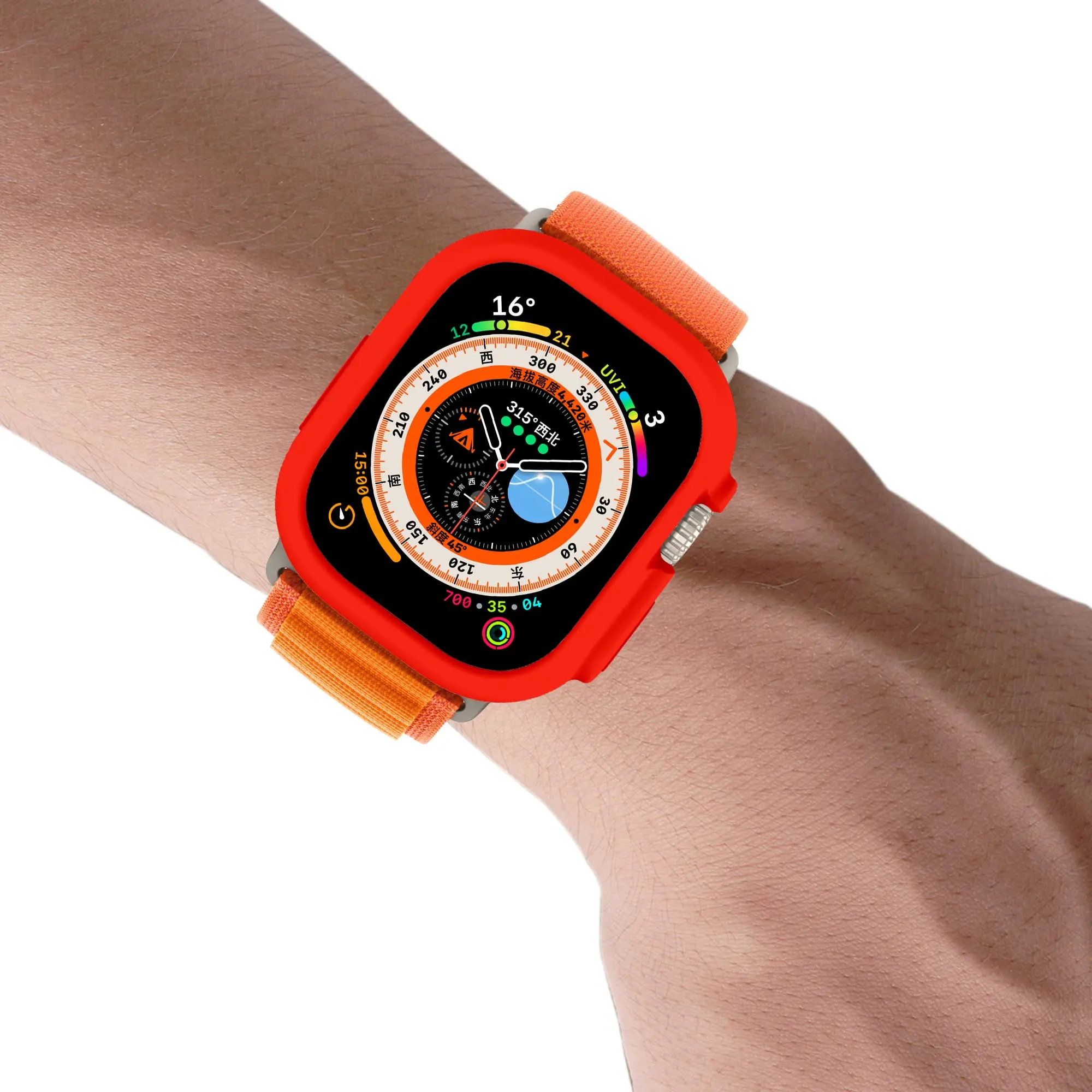 Калъф за Apple Watch Ultra 49 мм, универсален устойчив на удари калъф от TPU, мек силикон броня, устойчив на надраскване Защитен калъф