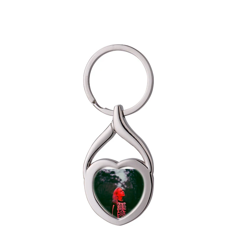 Каратель Pqe ключодържател пръстен бижута аксесоар Персонализирате модерен ключодържател във формата на сърце