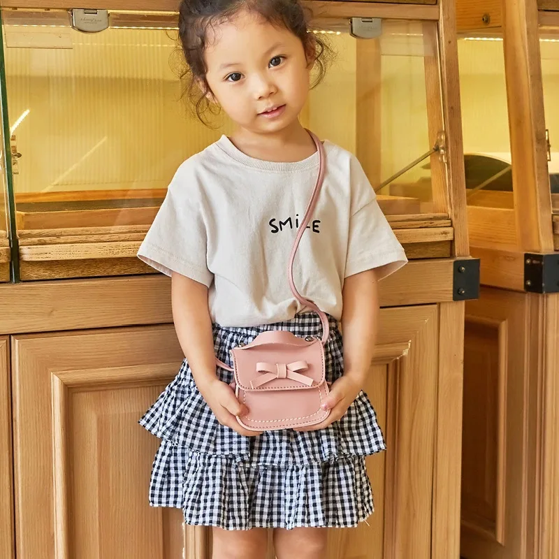 Корейската версия на Новата чанта през рамо за момичета, Детски чанта Принцеси за момичета, чанта с лък, портмонета за монети за принцеси