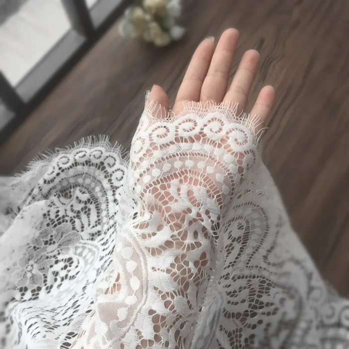 Красиви мигли Сватбена лейси плат ръчно изработени Неща Вечерна рокля Ширина плат за дрехи от 150 см 3 м /бр.