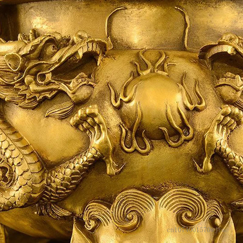 Креативна Латунная трехногая куче, Скулптура във формата На Куче, Ароматерапевтическая горелка, Залата на Буда, който Предлага закрит печка за тамян Kowloon