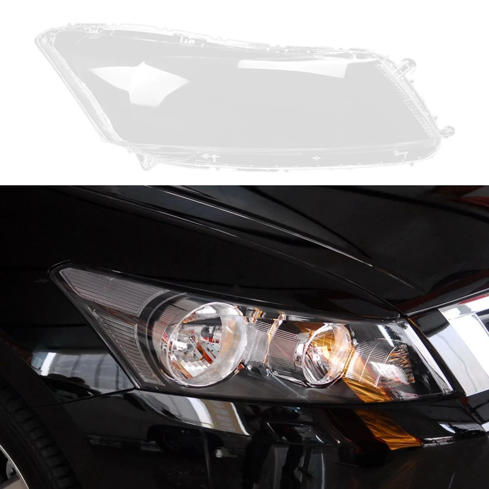 Лампа за лявата фаровете на колата, прозрачна капачка за обектива, капачка фарове за Honda Accord 2008-2013