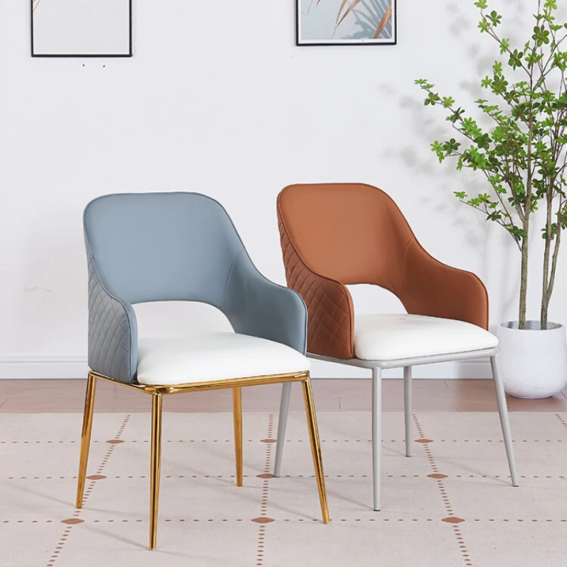 Луксозни трапезни столове в скандинавски стил, изчистен прием, спокойна възглавница, Трапезни столове с облегалка, Sillas De Comedor, мебели за дома WZ50DC