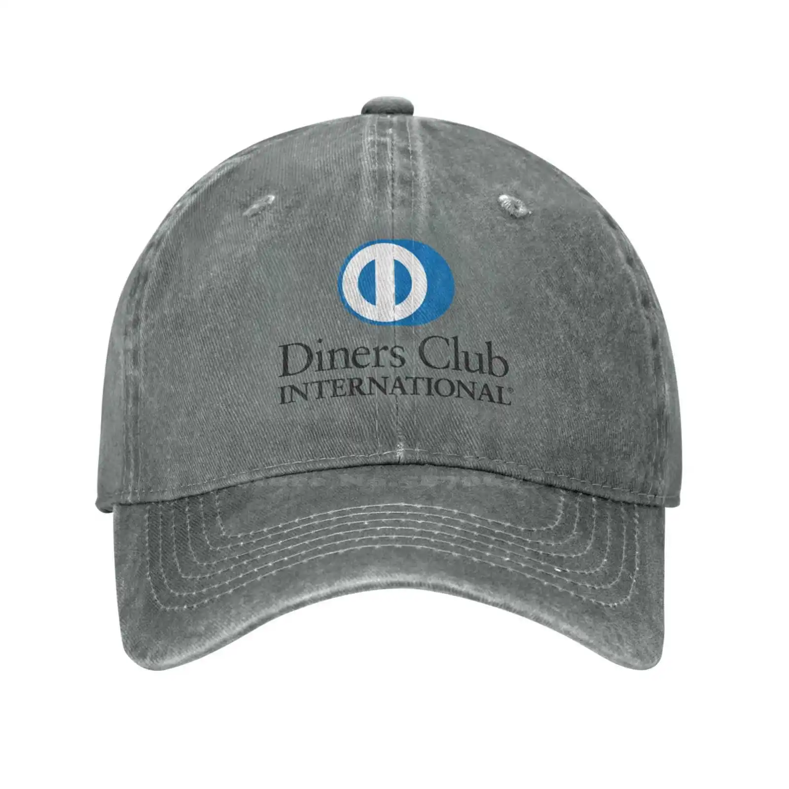 Международна шапка Diners Club с графичен принтом лого, Дънкови и Ежедневни шапка, Вязаная капачка, бейзболна шапка