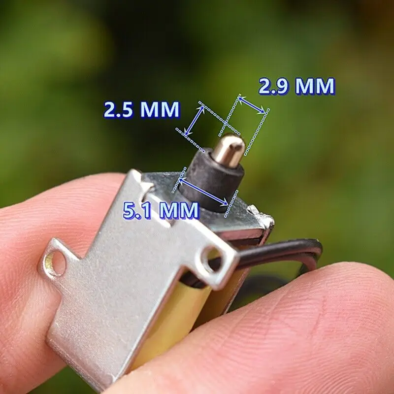 Микро-соленоидный електромагнит за постоянен ток 3 от 3.7 През двухтактную Мини-рамка С Напредъка на електромагнитно заключване 2,5 мм