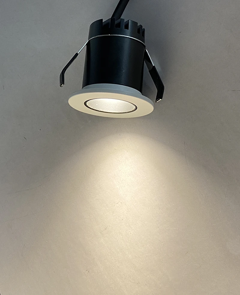 Мини лампа с регулируема Яркост, led лампа с антирефлексно покритие, Осветление 3 W, 12, 24, AC110-240V, Вградена в тавана лампа, Cob, лампа за осветление на кухни, 3000 К