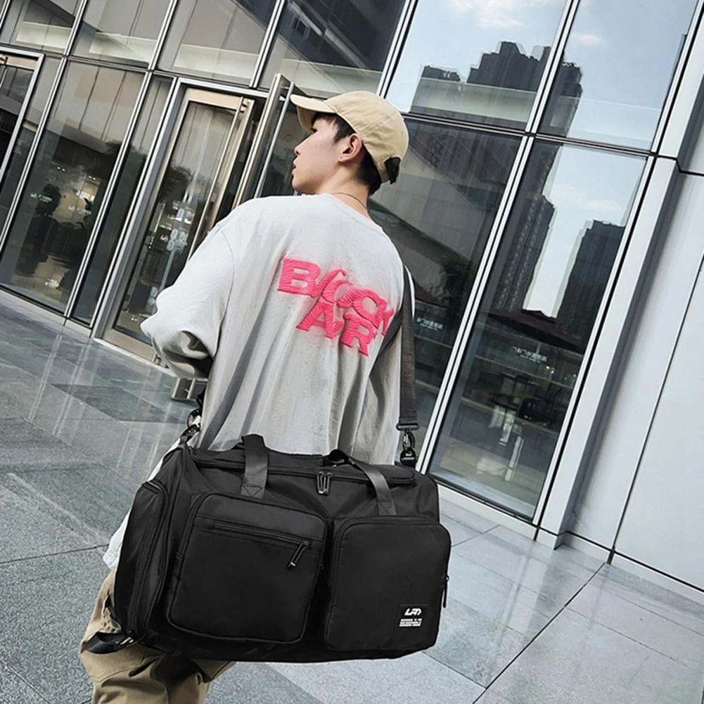 Мъжки Водоустойчив Найлонов раница на открито, Мъжки раница за почивка и пътуване-Голям капацитет, Универсална чанта на рамото, Студентски чанта за багаж