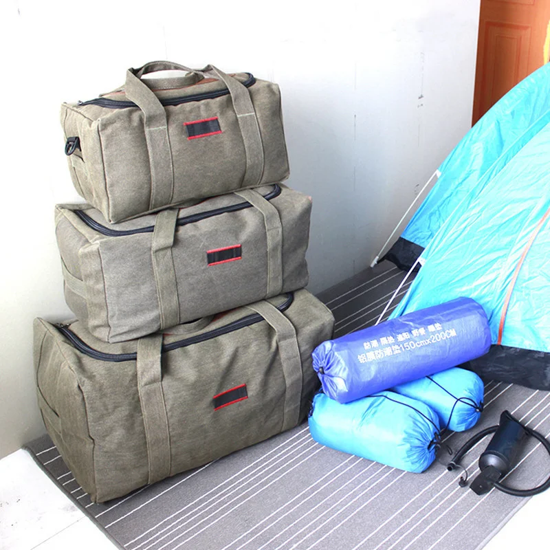 На открито 120л, Износостойкая Холщовая чанта за ръчен багаж, Мъжки Дамски чанта за самостоятелно шофиране, Туристическа чанта за къмпинг, пътна опаковане за преместване