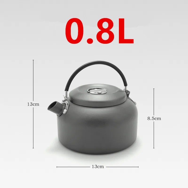 Нов преносим походный кана обем 0.8 литра от алуминиева сплав, уличен чайник за чай, кана за Кафе, посуда и прибори за пикник