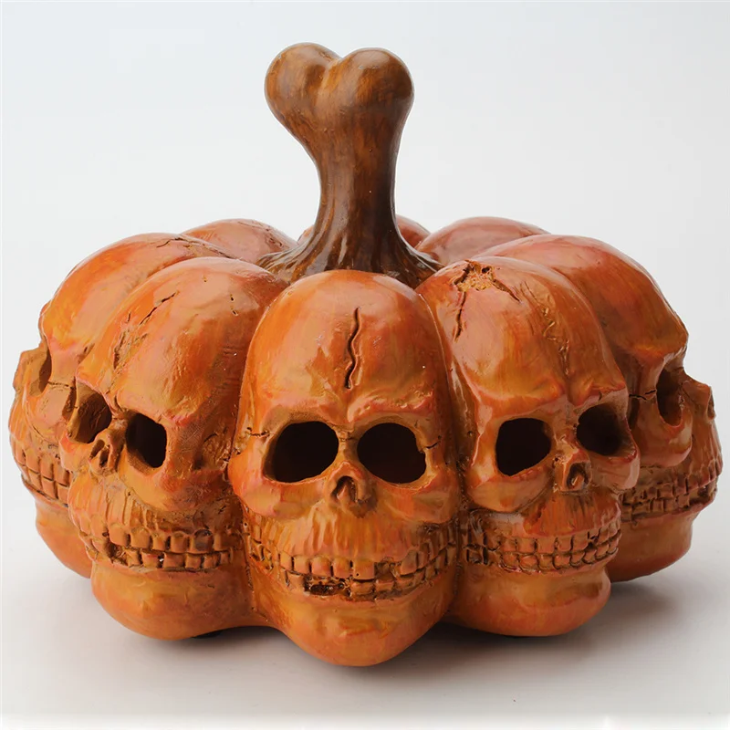 Ограненный Скелет на Джак-o-Фенер, Нежна украса за Хелоуин, Декоративни светлини за Хелоуин