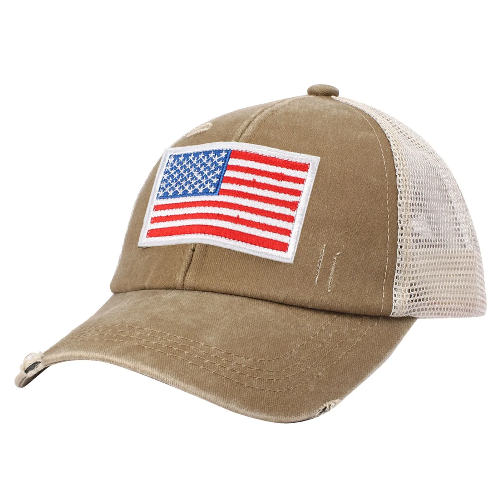 Окото бейзболна шапка възстановяване на предишното положение Gorras За бягане, тренировки и активна почивка, Универсална шапка с бродерия на американското Gorras