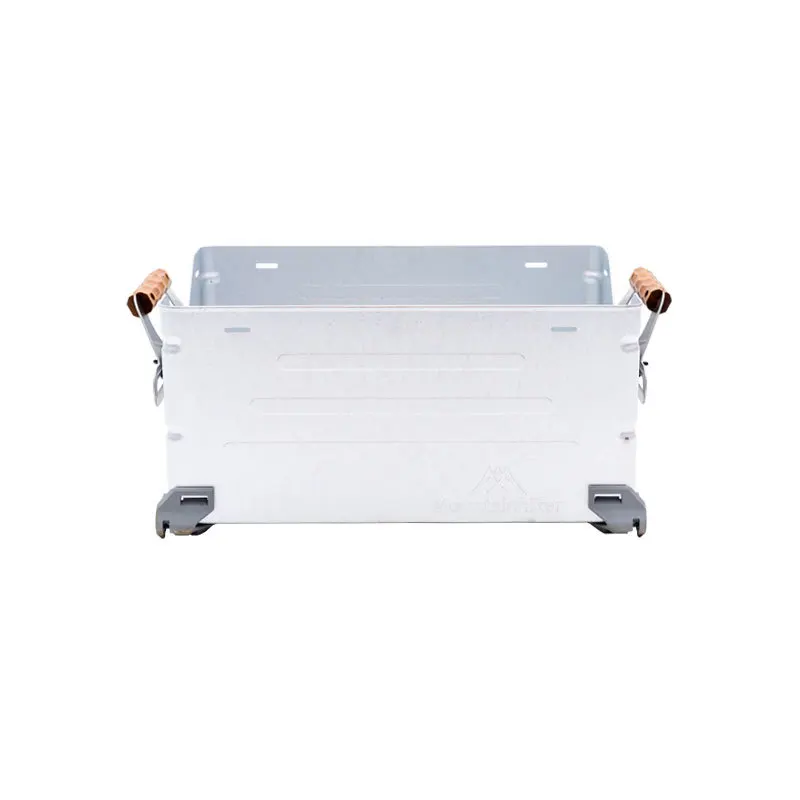 Открит многофункционална сгъваема кутия за багаж от алуминиева сплав след отваряне на кутията може да се използва като маса