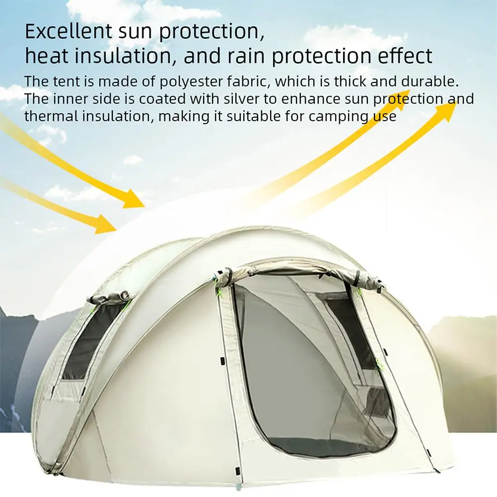 Палатка YOUZI на 5-8 души, водоустойчив всплывающая палатка с чанта за съхранение, преносима палатка незабавни действия за пикник на открито