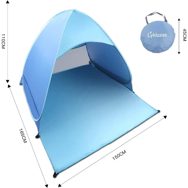 Плажна палатка YOUSKY Pop Up Преносима Лятна шатра за защита от слънце с защита от uv Градинска шатра за къмпинг с чанта за носене