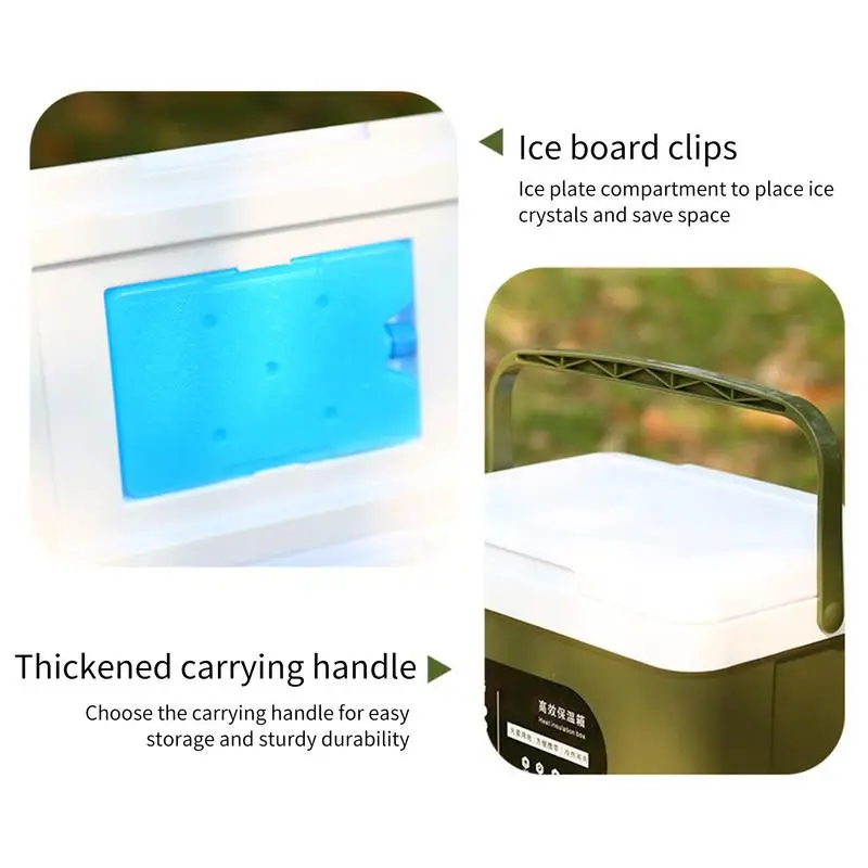 Преносим кутия за лед с капацитет от 8,1 QT, кутия за лед, с голям капацитет, високоефективен самозалепваща скоростна дълго съхранение За пътуване на плажа