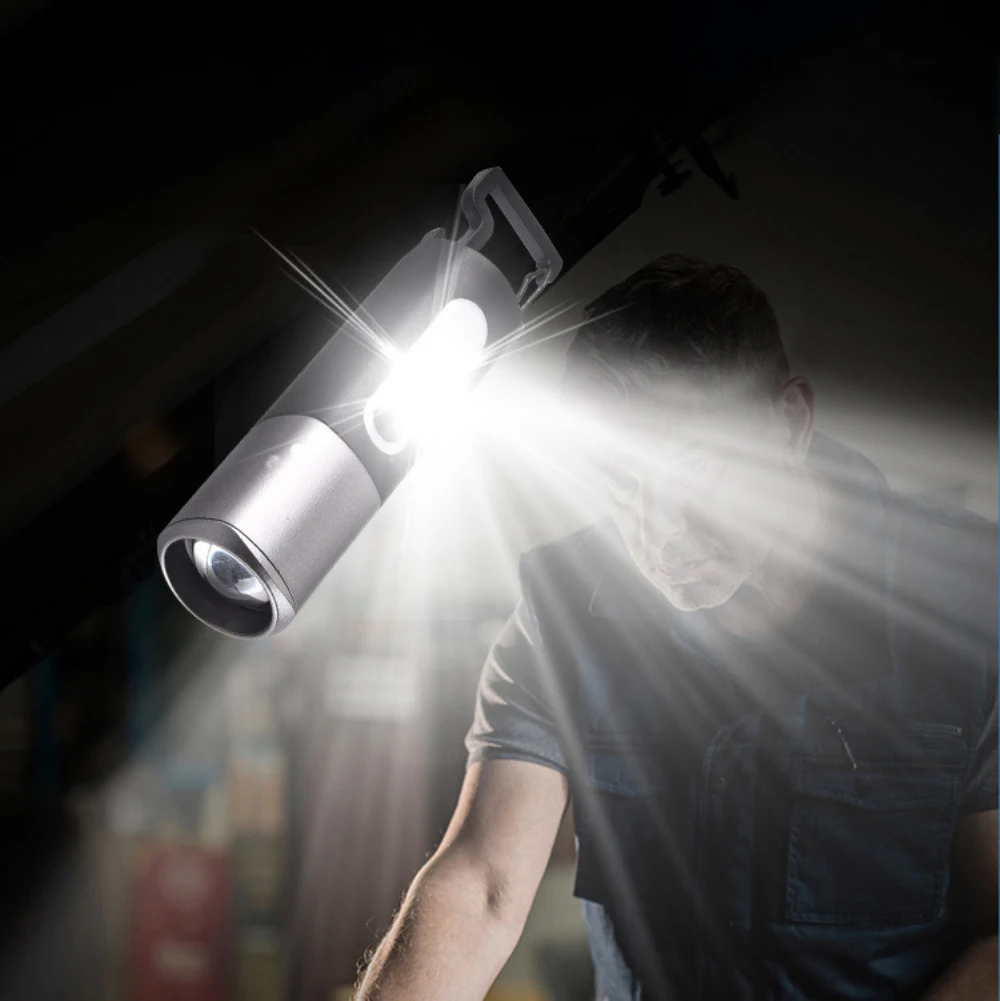 Преносим Мини-Фенерче със силна Светлина, USB Акумулаторна ключодържател, Работно лампа за Къмпинг на открито, led фенерче, Водоустойчив фенер, Лампа