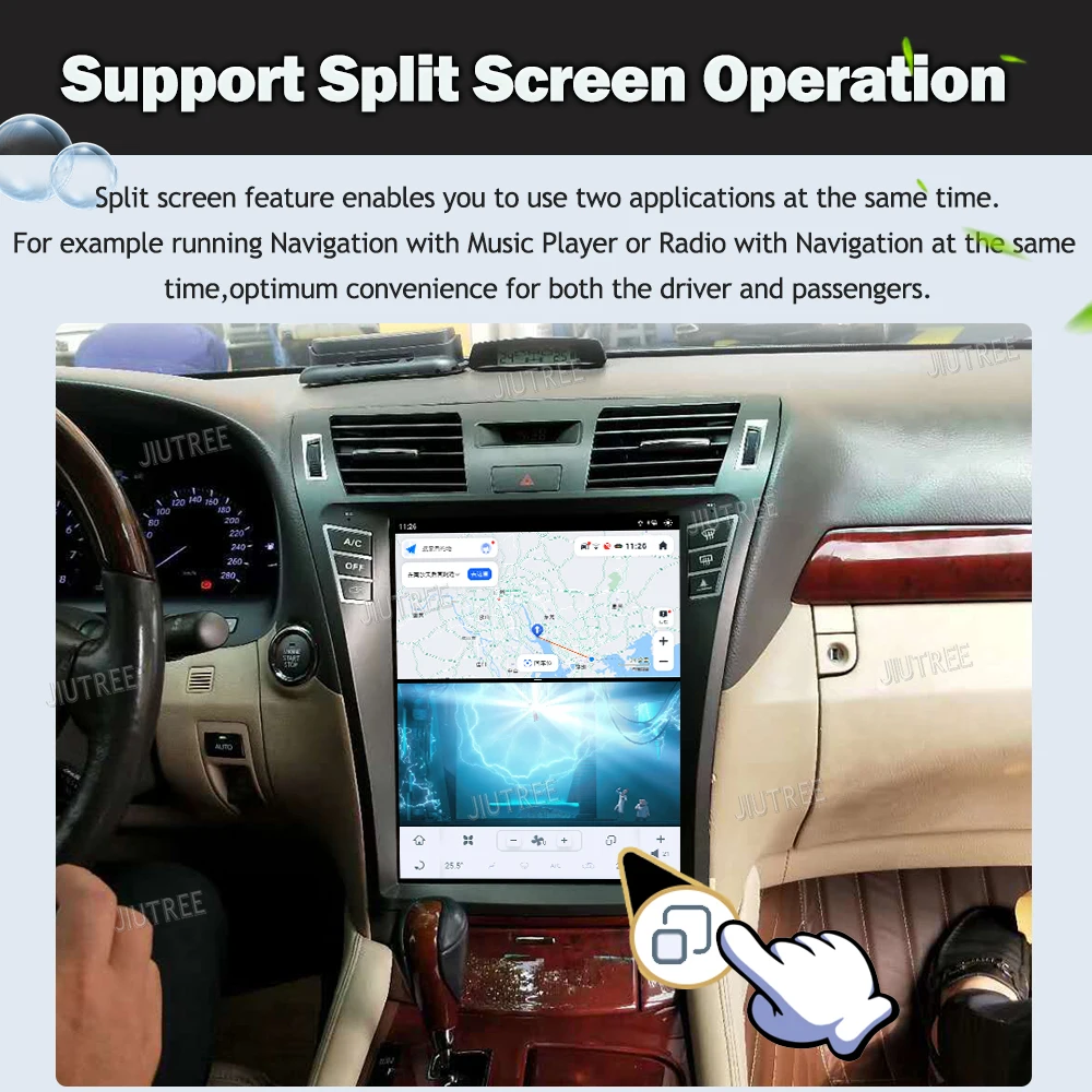 Радиото в автомобила 12,1 Инча Telsa Style За Lexus LS460 2008 2009 2010-2012 Android 11 Мултимедиен DVD-плейър Carplay GPS Навигация