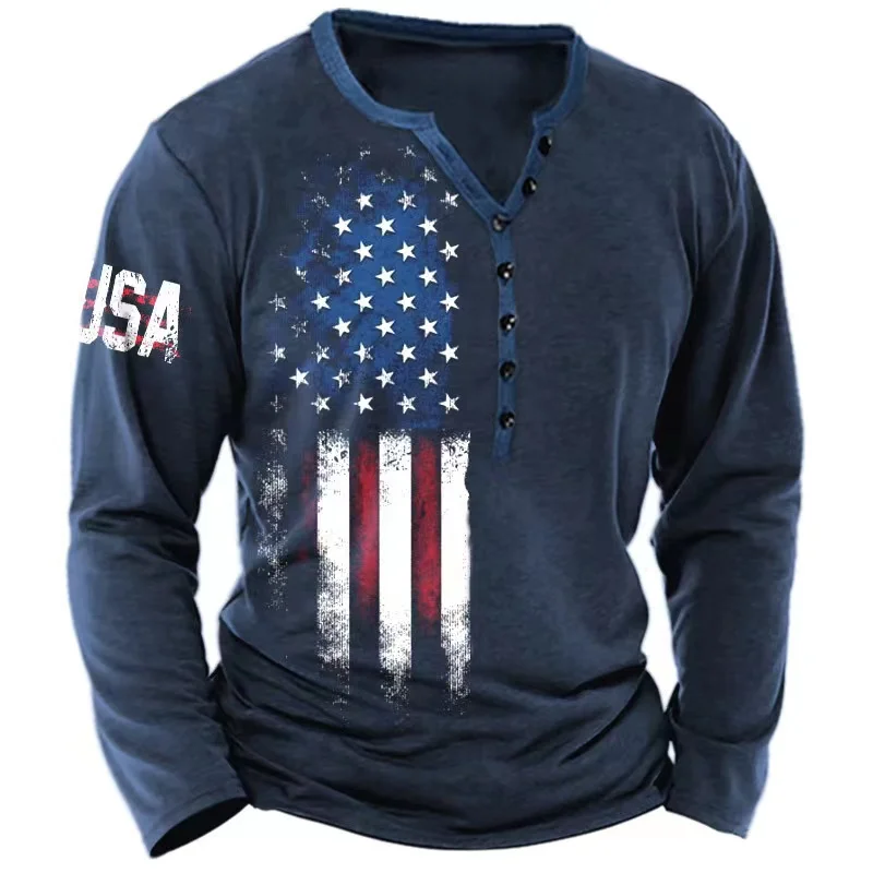Реколта мъжка тениска с дълъг ръкав, улични тениски, САЩ, Route 66, тениски с 3D-принтом с писмото принтом, Есенна широки дрехи Оверсайз 5xl