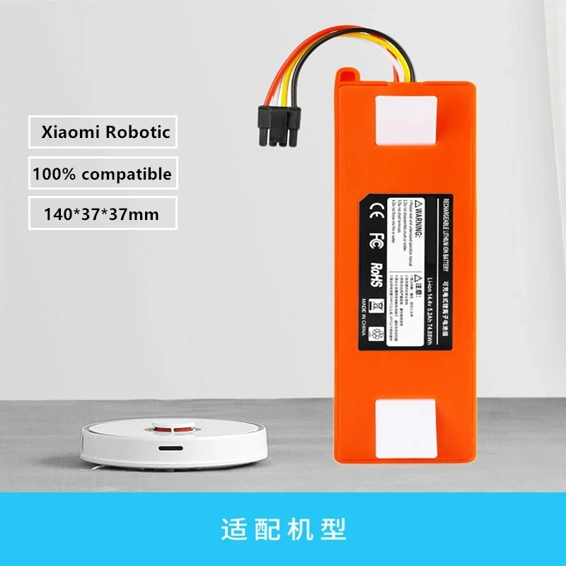 Роботизирана прахосмукачка Сменяеми батерии за Xiaomi Robot Roborock S50 S51 S55 Аксесоари Резервни Части литиево-йонна батерия 9800 mah