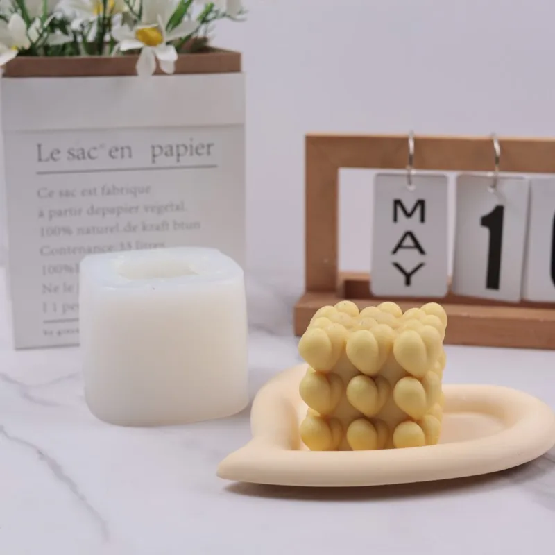 Свещ Love Cube Силиконова Форма За Ароматерапия Ръчно изработени, Декорация на дома, Подарък