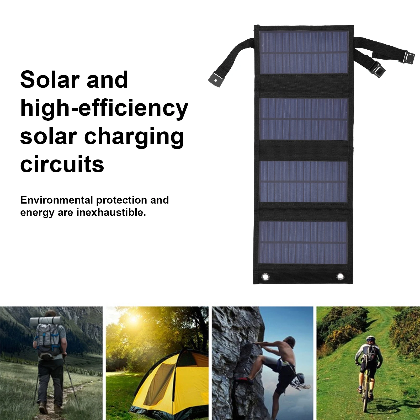 Слънчев панел, сгъваем соларен панел, високо ефективен за околната среда, преносима и рамковата конструкция за хора на открито и