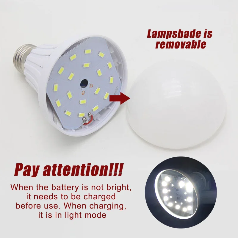 Спешна крушка 220v, зарядно устройство ще захранване на Led лампа, Интелигентно Disaster домашното Осветление, Изключване на електрозахранването, Автоматично Светлина, Домашен Декор