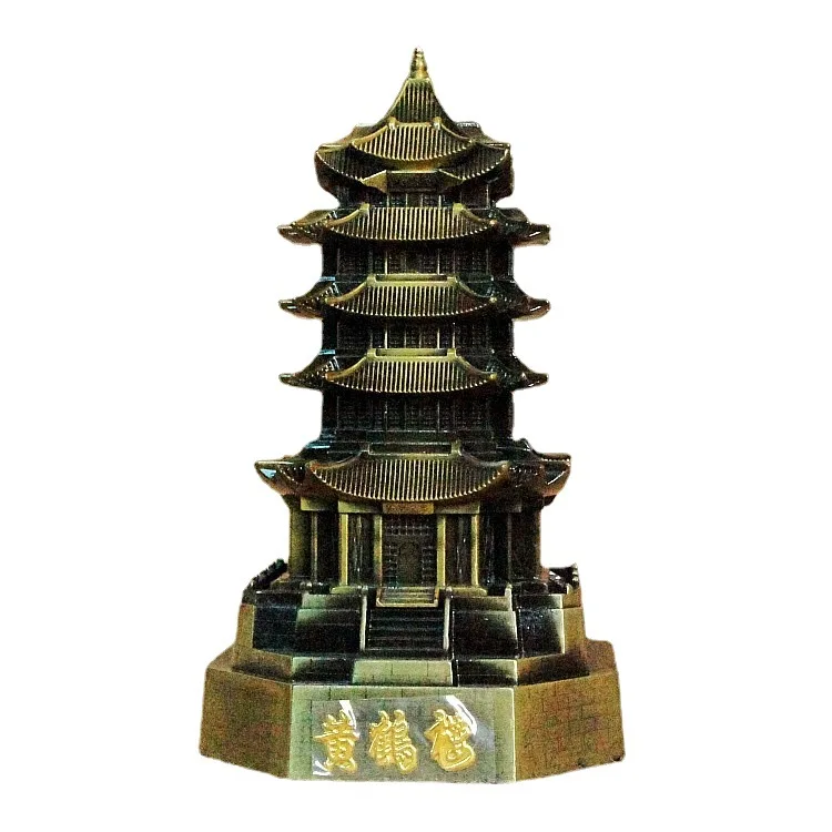 Трикольор модел кула жълт кран, метален подарък туристически мемориала